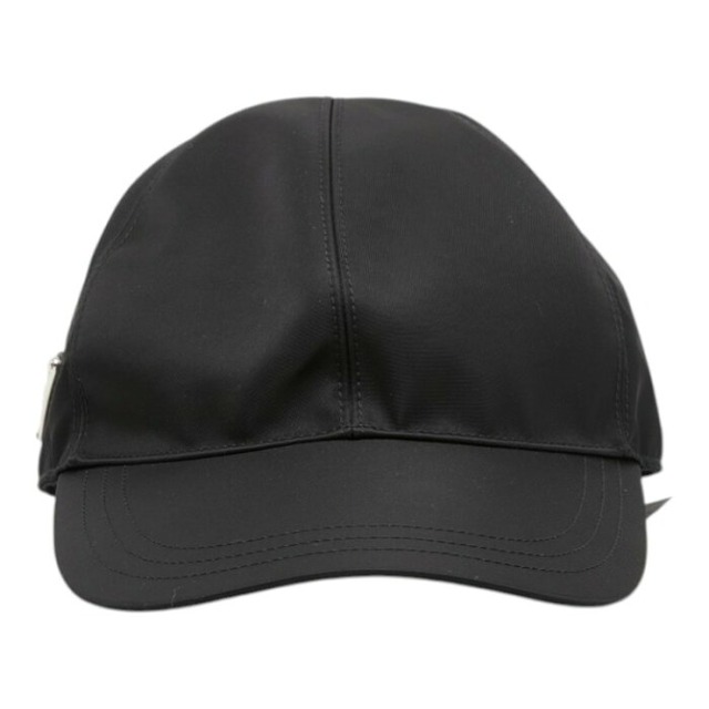 プラダ トライアングルロゴ Re-Nylon キャップ ベースボールキャップ M 58cm 2HC274 ブラック ポリアミド メンズ PRADA 【中古】