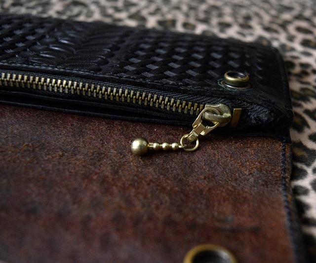 ALFONSO'S  OF HOLLYWOOD LEATHER TRUCKER WALLET