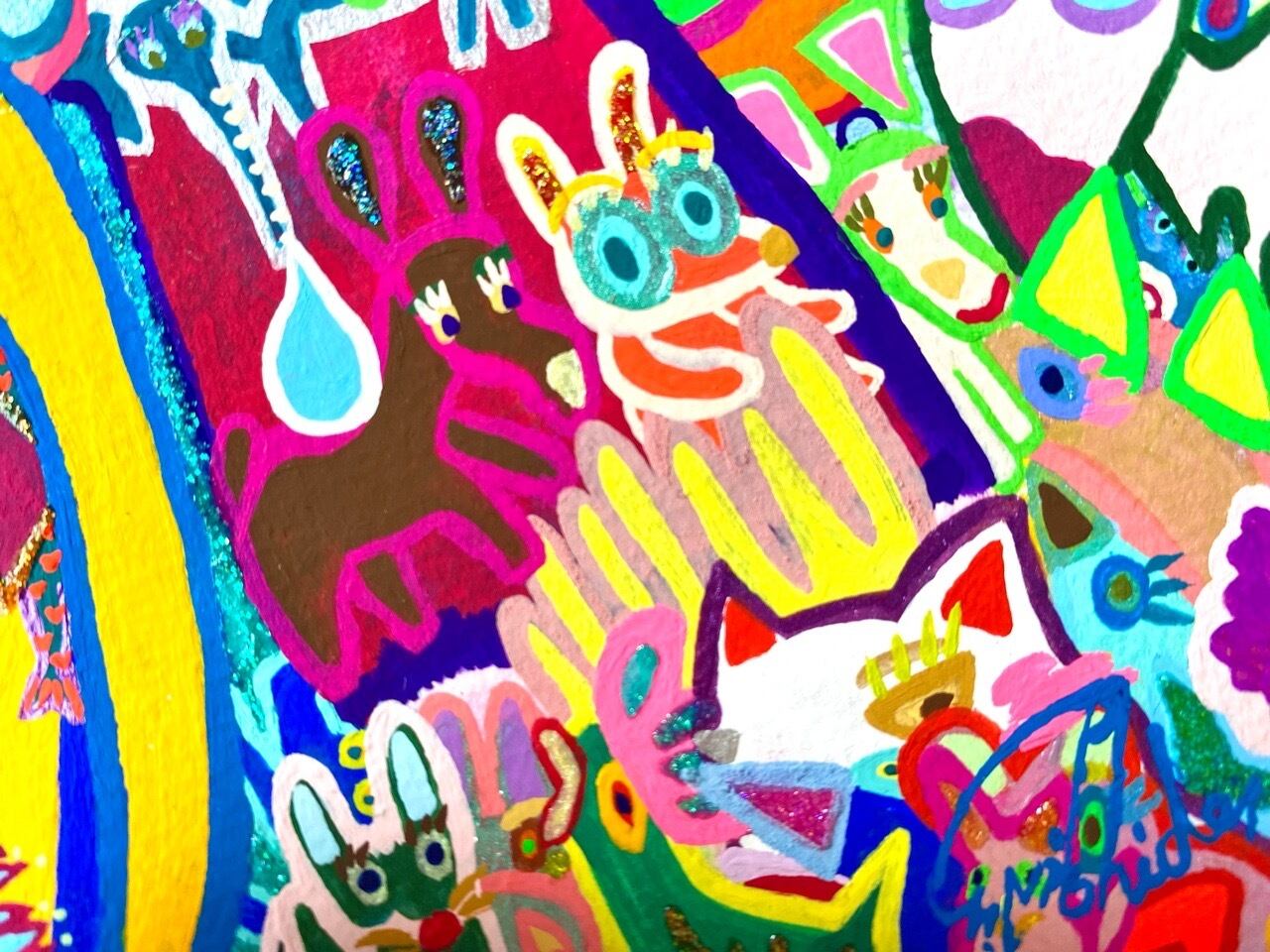a*a様 絵画原画（魂を映すカスケード）ミラクル アート　貴婦人　風景画　rea みんなで幸せを与え合う」アクリル絵画 | coco iro crystal,living&Art