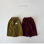 ザゴグマ / THE GOGUMA / カラーコーデュロイ裏起毛パンツ / 韓国子供服 / ジュニア / 26winter〖取寄〗*JS~JL*