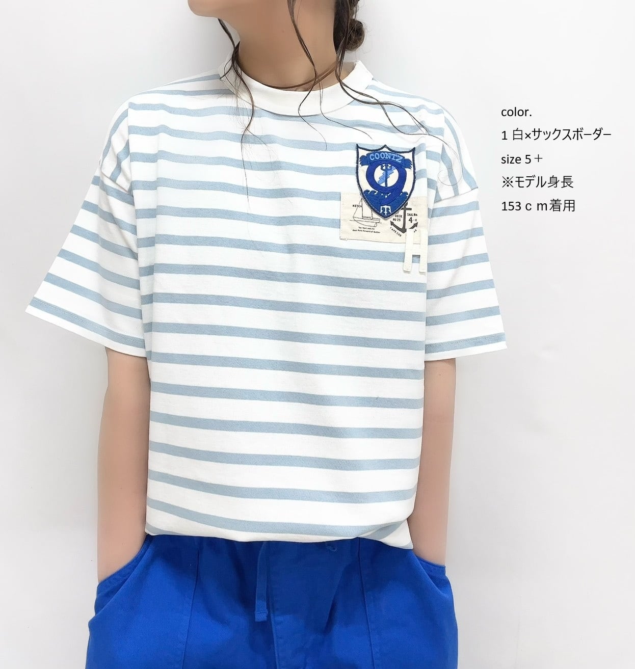 快晴堂】ワッペンペタペタ半袖Tシャツ / 62C-50 | syozikiya online shop