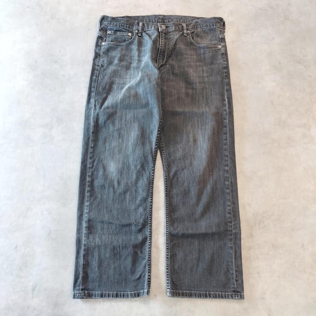 リーバイス569 Levis W36 ブラックデニム 黒 ヒゲ 古着 15354
