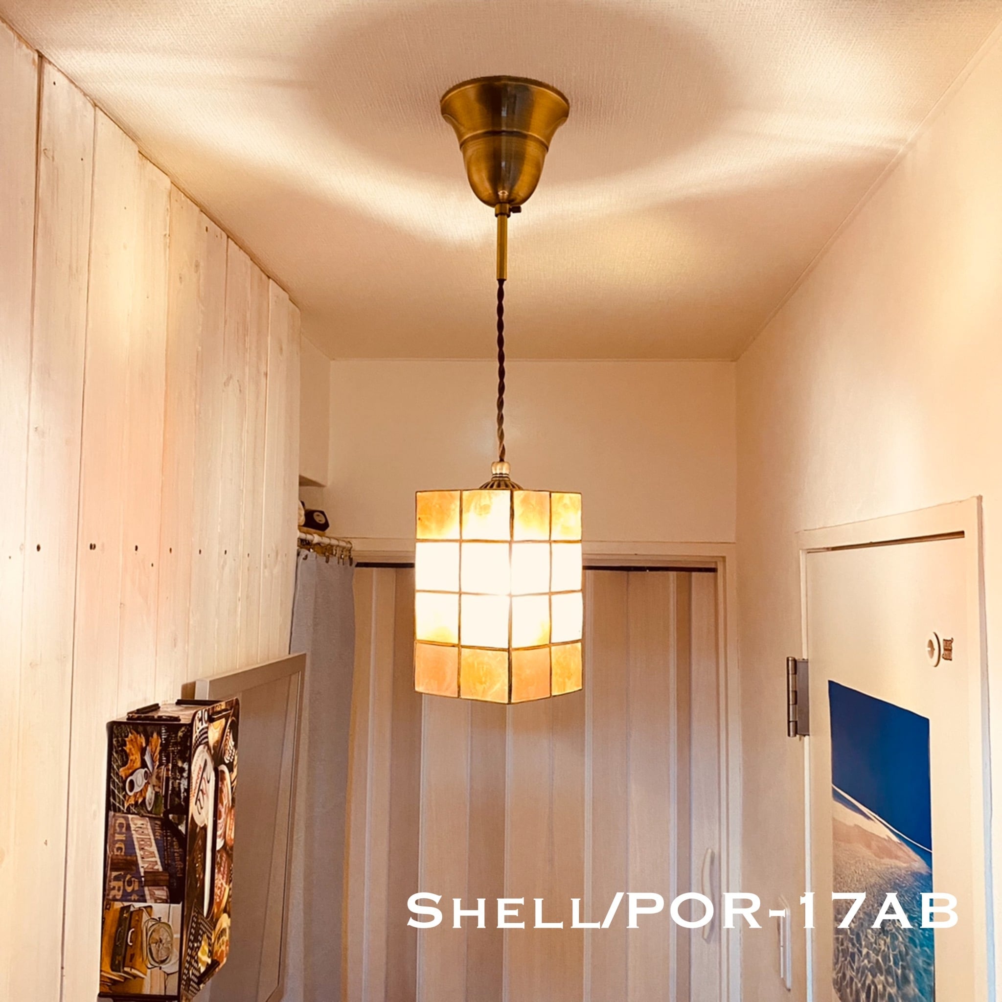 照明 ペンダントライト Shell/PORAB シェル カピス貝 ランプ