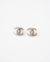 〈CHANEL〉CC Mark Rhinestone Earrings 2012AW
