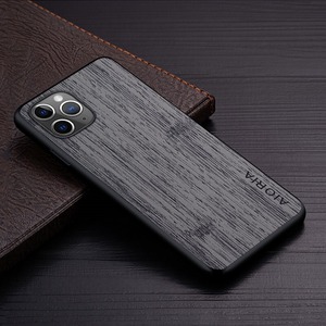 ◆iPhone 17/16/15/14/13/12/Pro/Pro Max/mini/Plus/Air◆ Wood Pattern Leather Case / ウッド パターン レザー スマホケース