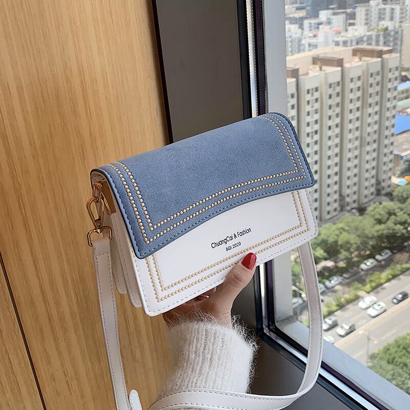 スモールバッグハンドバッグ2020新しいトレンディなファッションヒットカラーチェーンショルダーメッセンジャーバッグバージョンのネット赤フロストスモールスクエアバッグ Tiancai_Wing_Bag6569886