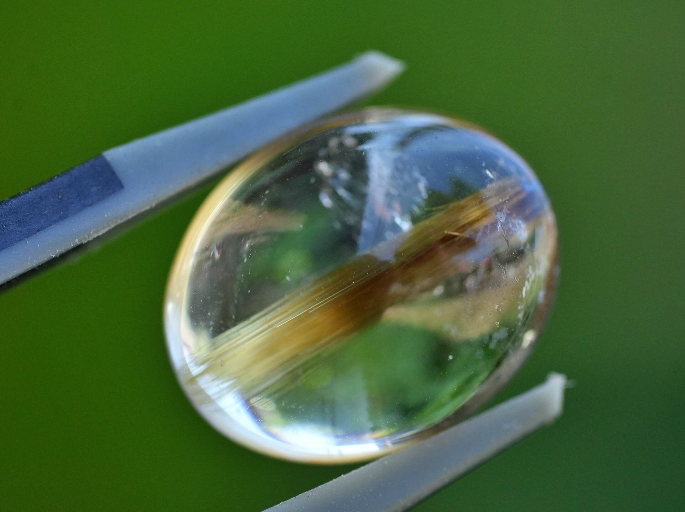 タイチンルチル ＆ ルビー タイチンゴールドルチルクォーツ＆ルビー金運パワーリング