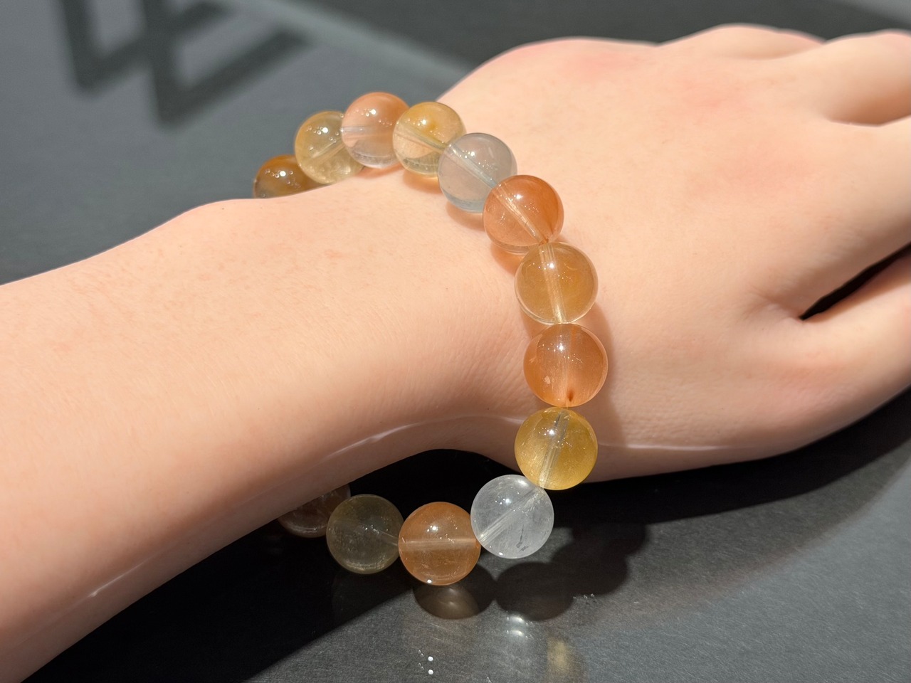 No.510 カラフルサゲニティッククォーツブレスレット
