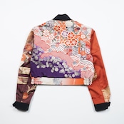 【BJK-L006】再構築リバーシブル着物ボンバー KIMONO REVERSIBLE BOMBER JACKET