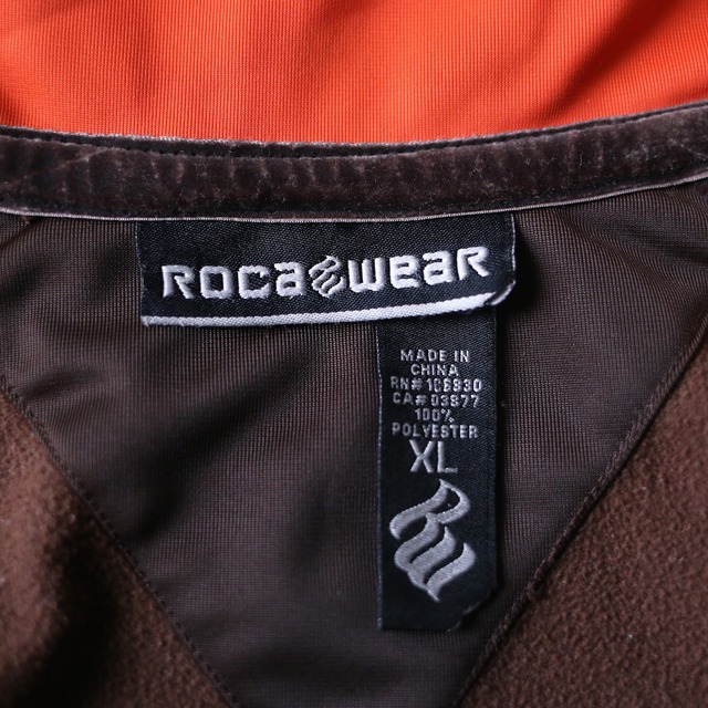 "Roca Wear" good coloring switch design sleeve printed over silhouette track jacket