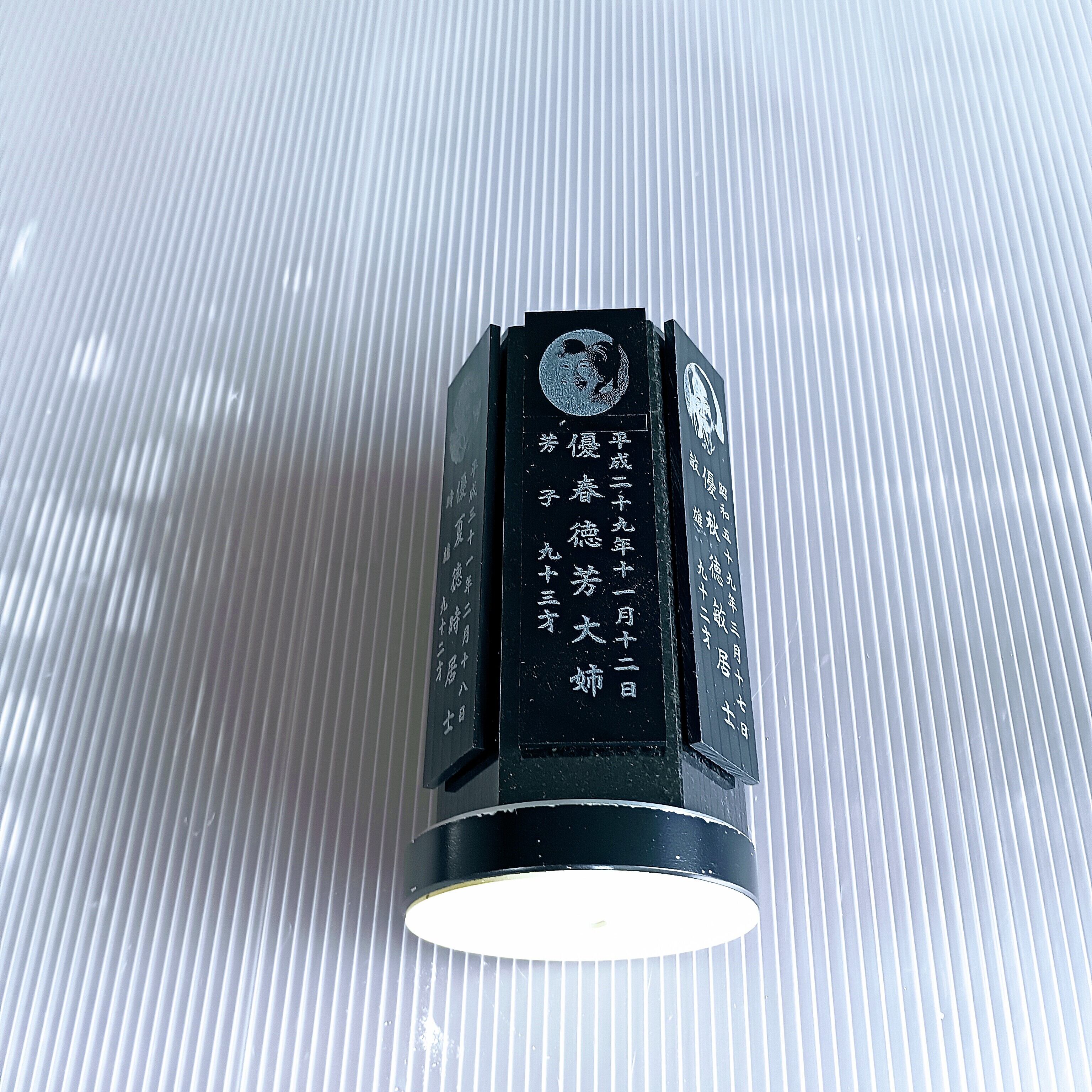 回転位牌　６人用悠想天回　6R60A黒　３名様分