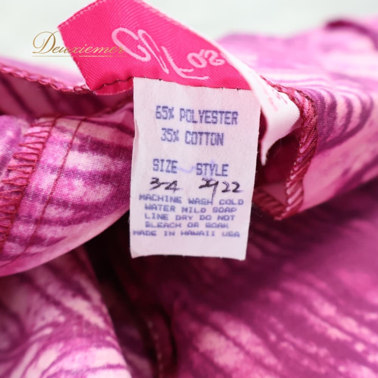 フラダンス 衣装 CC Fashions CCファッション ワンピース ドレス パープル系 ピンク系 モンステラ柄 チューブトップ 紫 マゼンタ 総柄 ハワイアンプリント アロハ フリル ダンス衣装 イベント ステージ おしゃれ かわいい 華やか 鮮やか