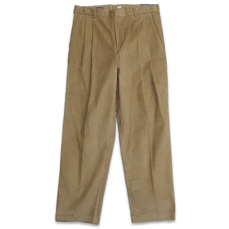古着 未使用 ランズエンド LANDS'END コーデュロイパンツ ツータック