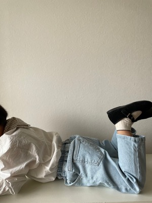 （即納）mamami / soul denim pants