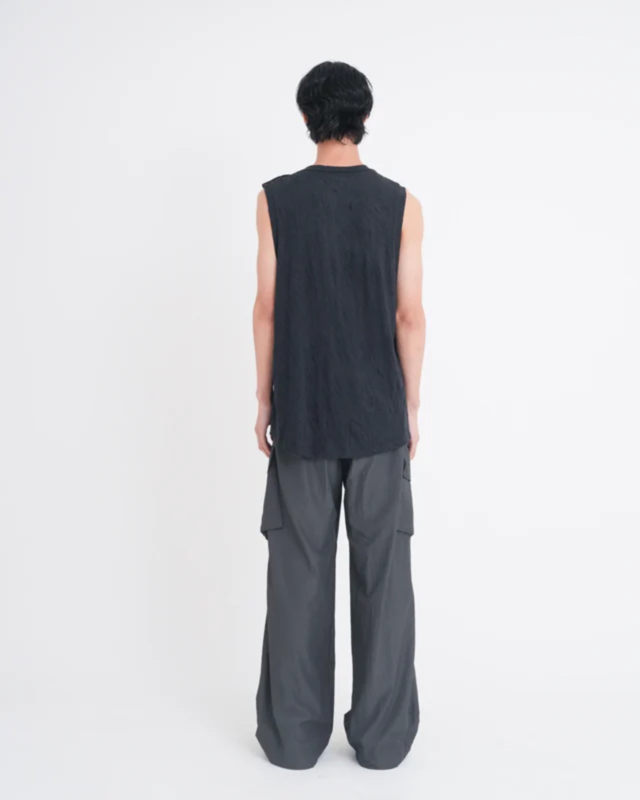 【26SS】Tamme タム / ナイロンスラックスパンツ /NYLON PCS COMBAT SLACKS GREY - 5