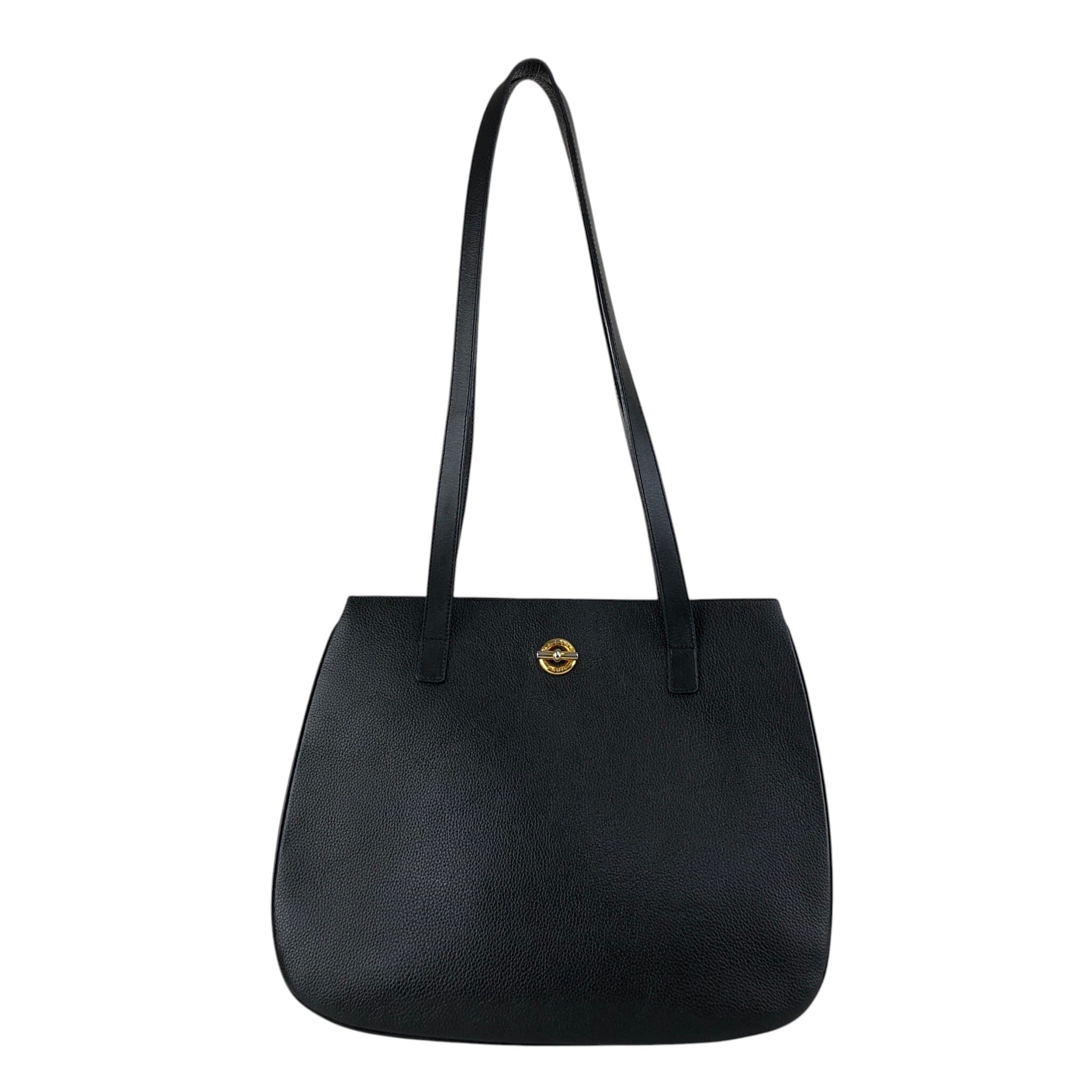 CELINE セリーヌ ハンドバッグ ブラック マンテル レザー トートバッグ