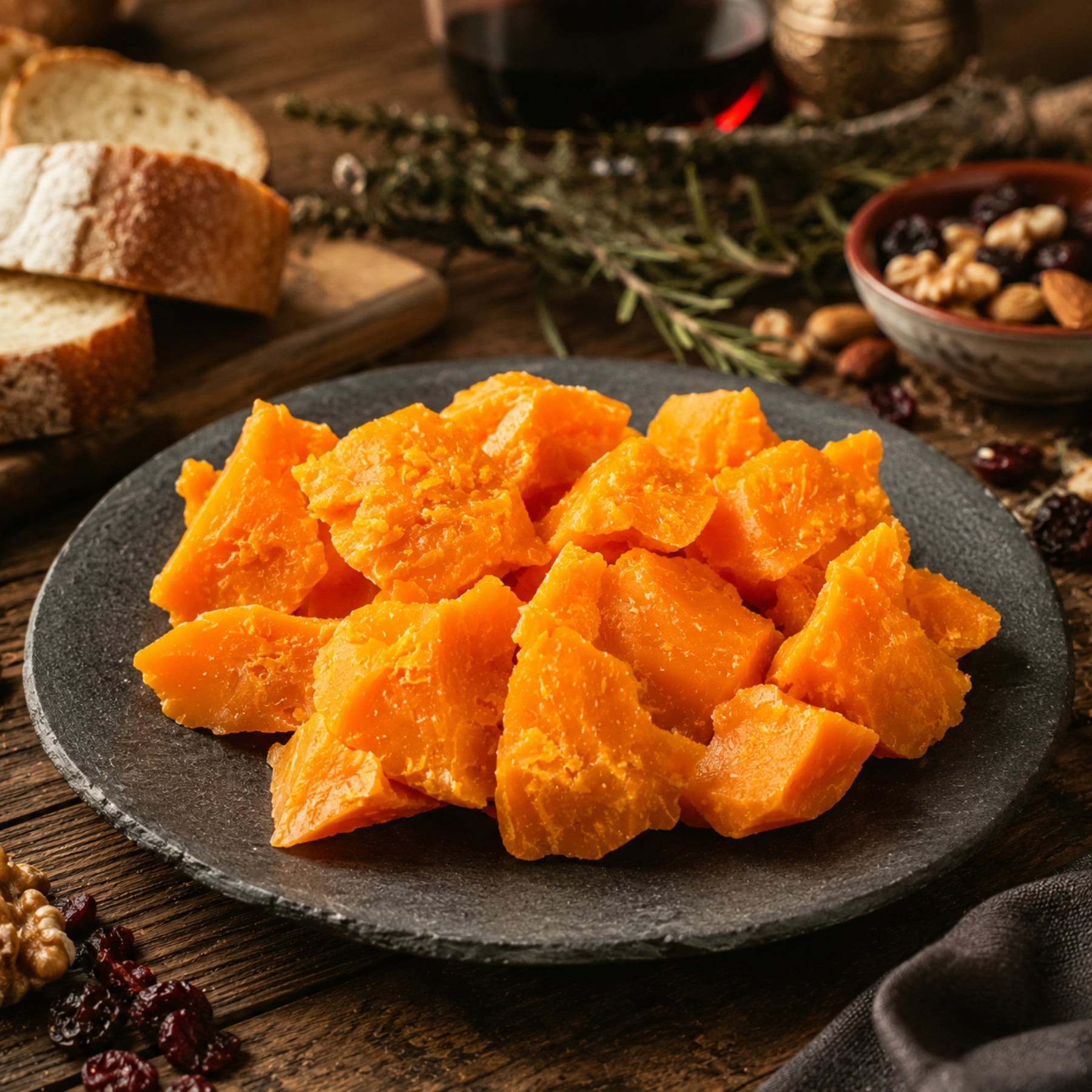 ミモレット かち割りカット 12ヶ月 200g|ノルマンディー産 グラスフェッドチーズ|French Grassfed Mimolette Cracked Cheese 12M - Nature Kiosk