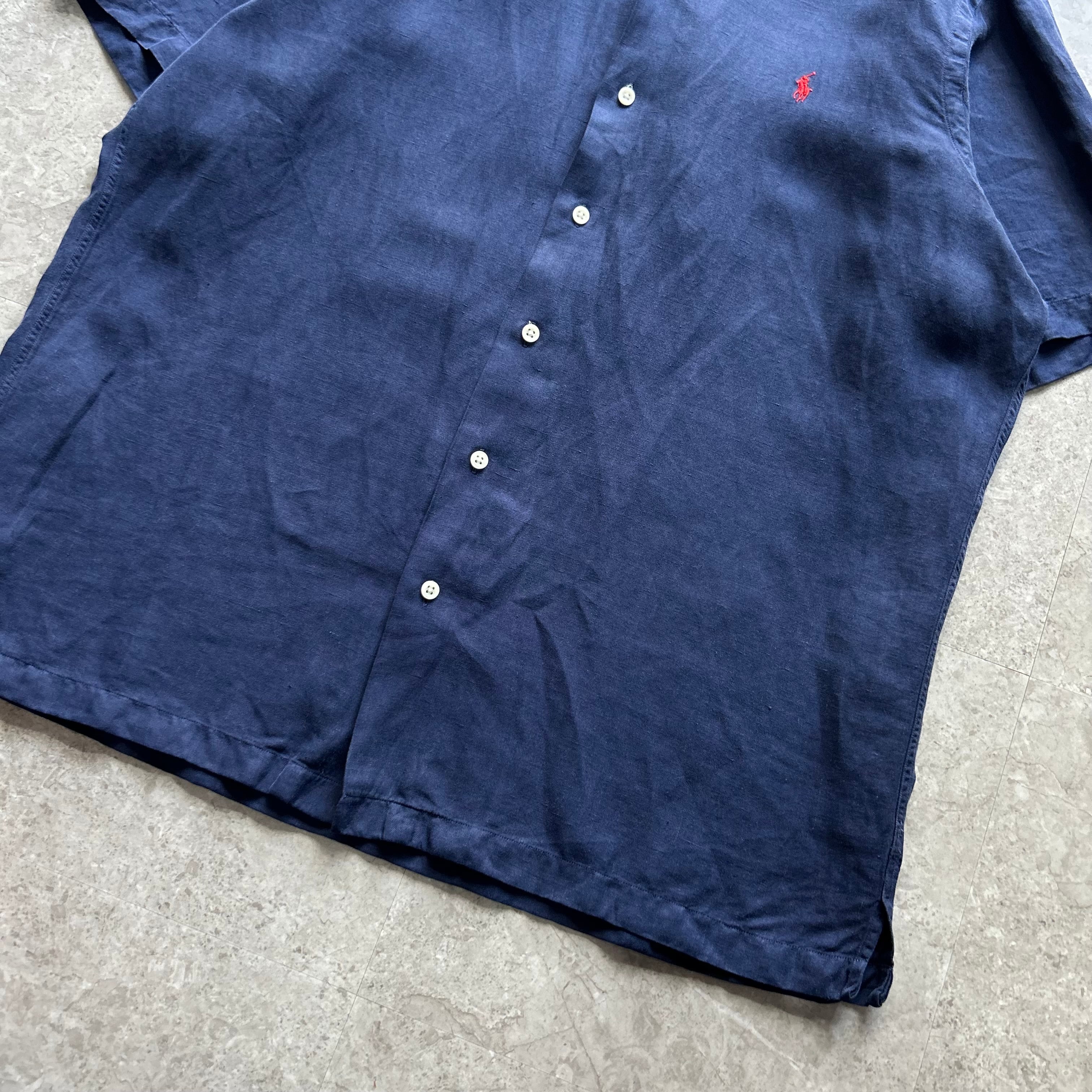 トップス Ralph Lauren RAYON S/S OPEN COLLAR SHIRT Polo Ralph Lauren open collar