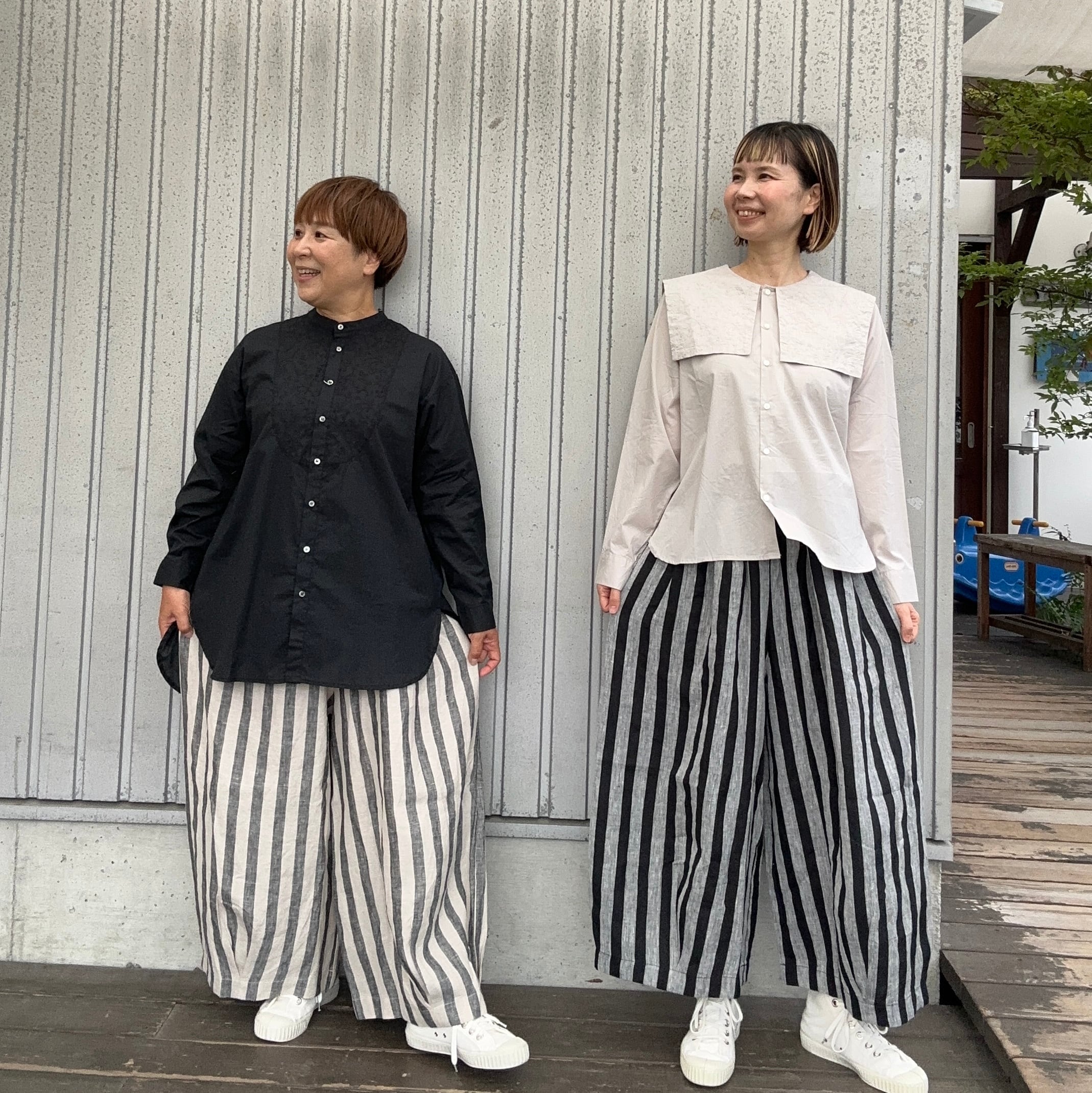 William Oweson Förlag リネンパンツ ルーズパンツ リネンオックス