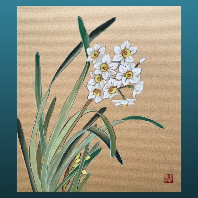 色紙「水仙」 | Atelier Greenpause 色紙「水仙」 | Atelier Greenpause