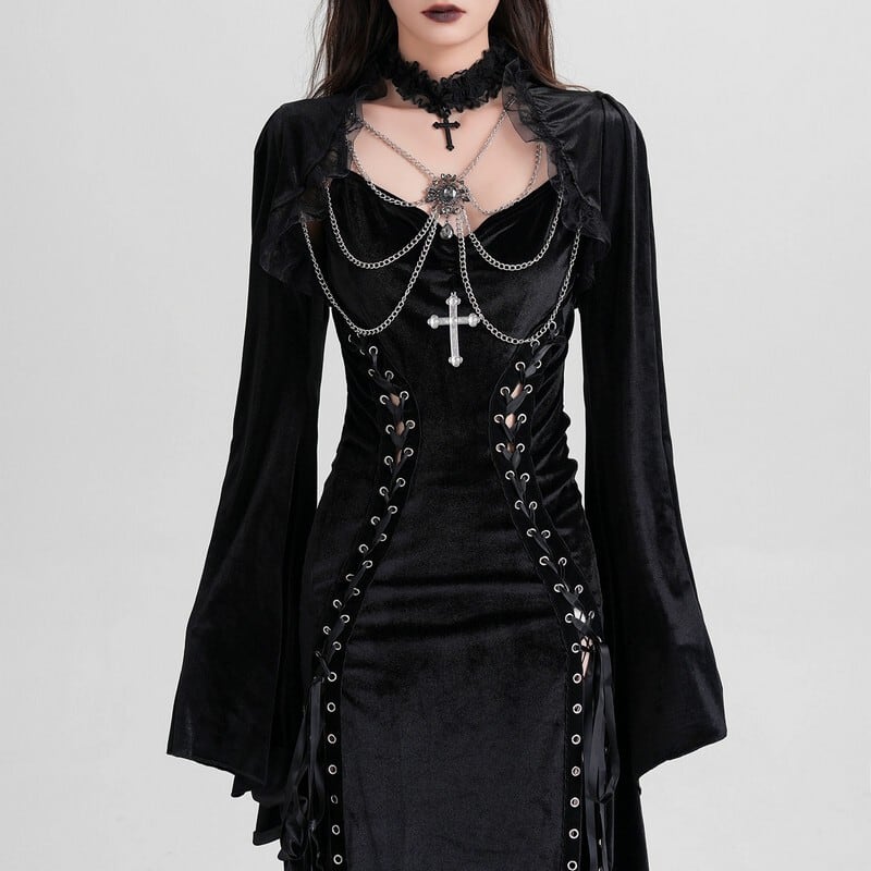 Chain lace bolero r0143