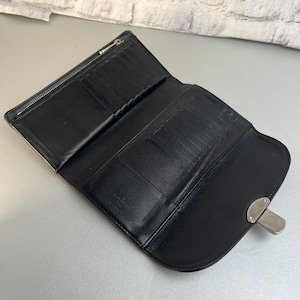 【最終処分SALE】LOUIS VUITTON ルイヴィトン マヒナ 長財布 ブラック A-12032