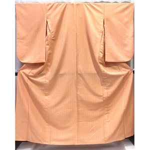 着物・色無地・正絹・単衣・うすオレンジ系地・No.200701-1110・梱包サイズ80