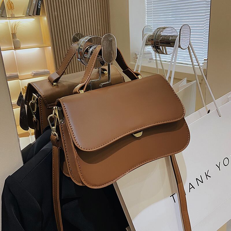 オータムスタンダード レトロ 秋物 スクウェア メッセンジャーバッグ 手作りハンドバック32526447504