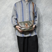 old coach dark green leather shoulder bag