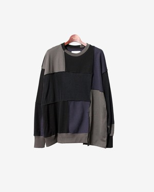 Patchwork LS Tee -black <LSD-BA1T1>