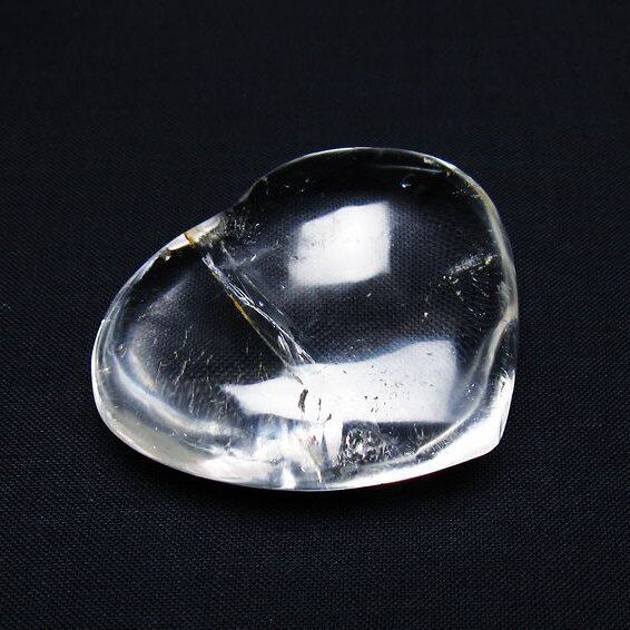 水晶 ハート置物 一点物 145-1592
