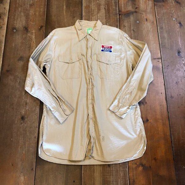 VINTAGE 1950-60年代 HARRY WENDER マチ付き ワークシャツ USED
