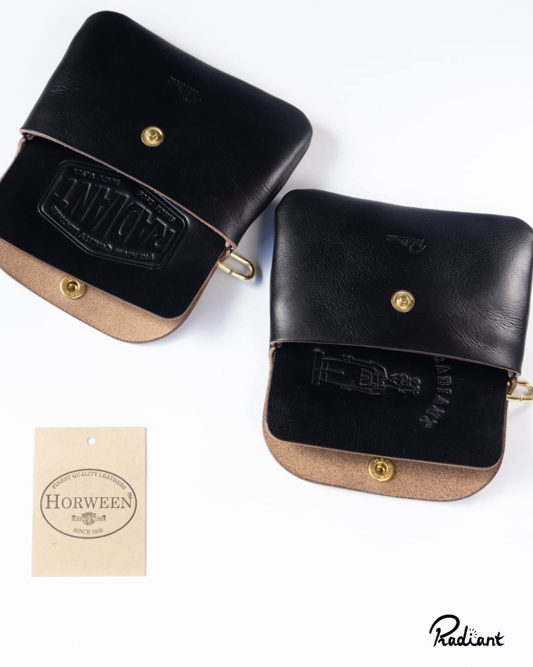 吊るせるお財布 / RW-17 【BLACK brass】 | radiant leatherworks