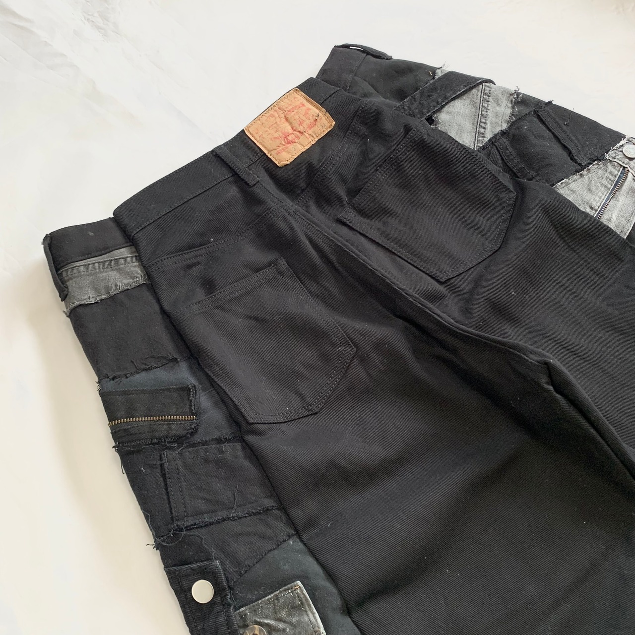 No.302【irregularly denim】再構築 リメイク フレアパンツ | 101NEWYORK