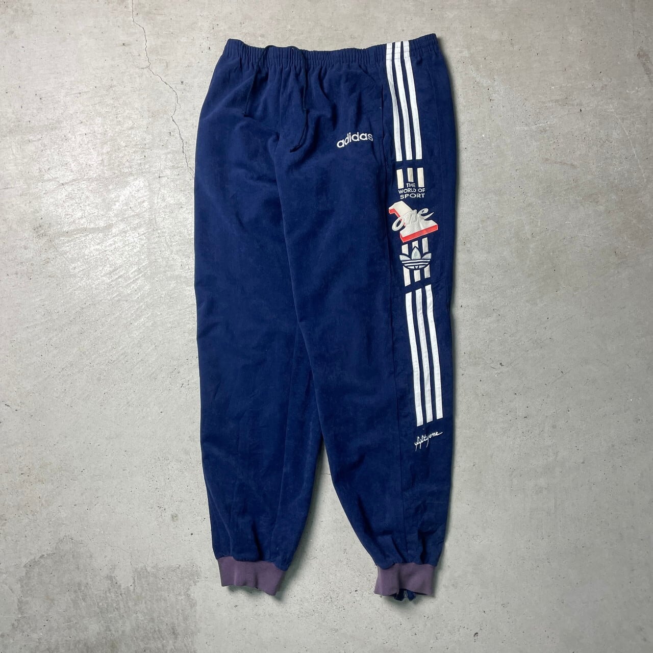 【超希少】OLD  adidas 80's トラックパンツ　ジャージ　ブラック