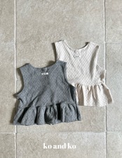 韓国子供服 / 26Autumn / 〖取寄〗ko and ko / ニットシャーリングトップ / ベビー服 / キッズ服 *XXS~L*