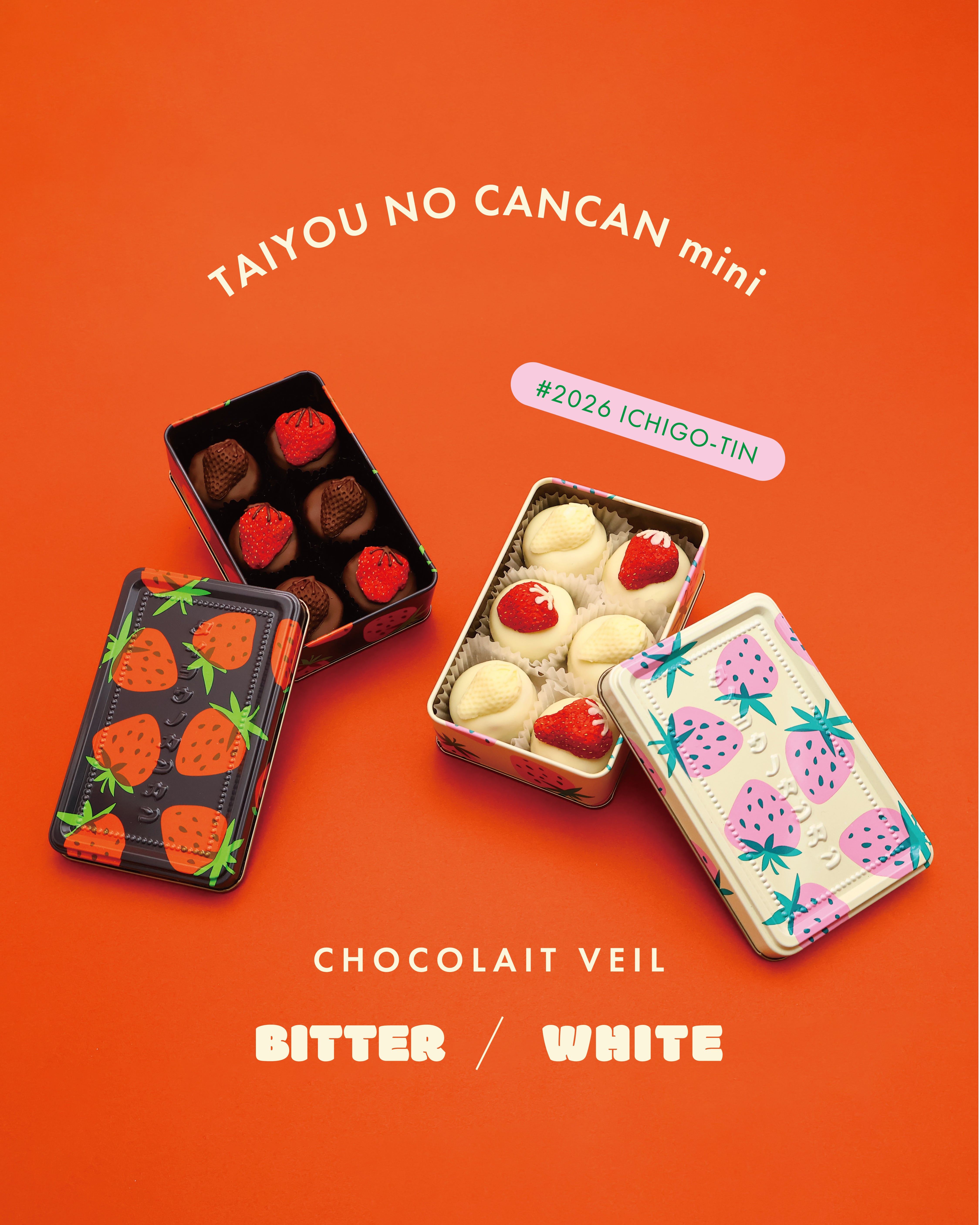 指定日不可【ビター】タイヨウノカンカンmini いちご缶 〜ショコラ