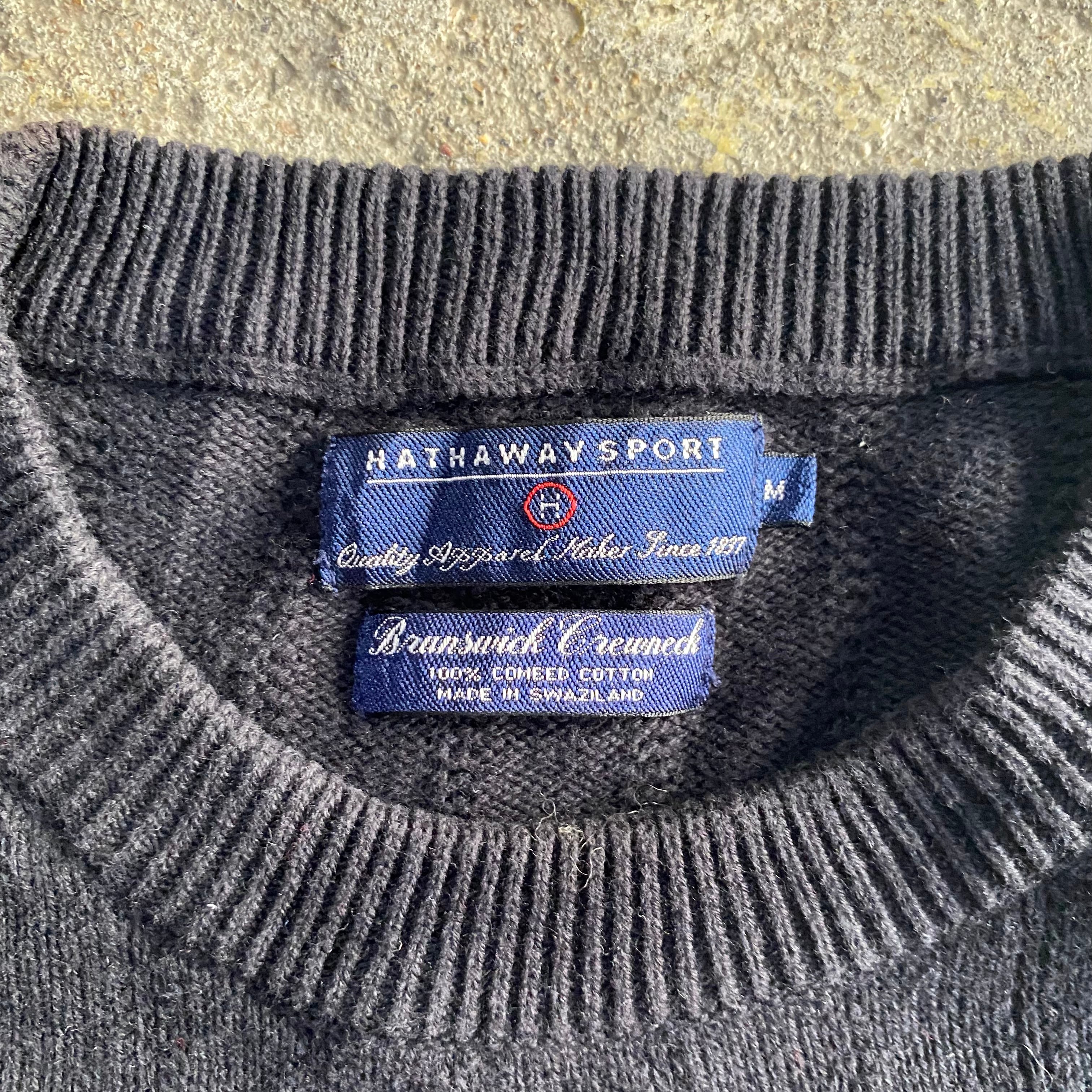old HATHAWAY SPORT cotton knit | What
