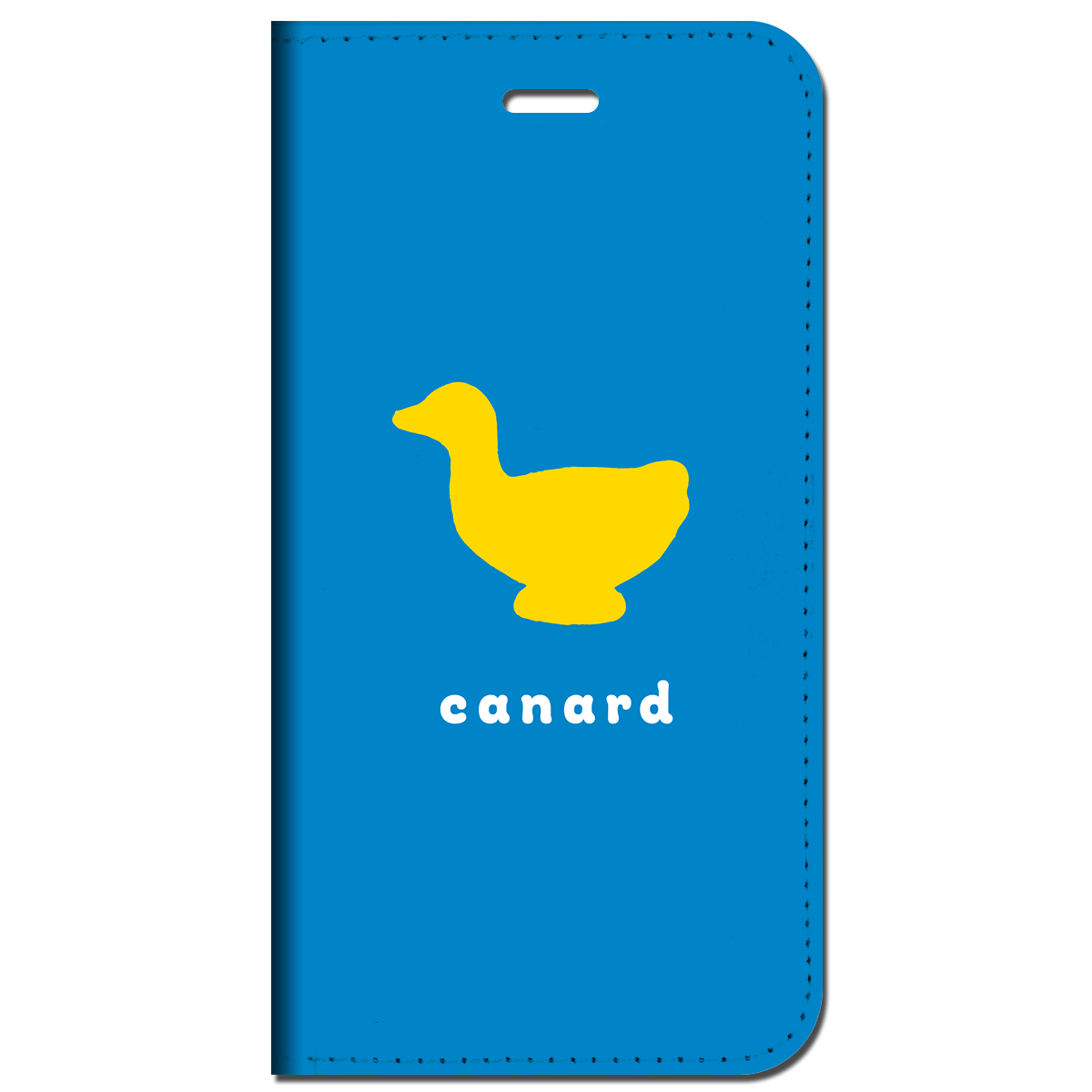 iPhone対応 スマホ 手帳型ケース アヒル シルエット 動物 キュート 【iPhone16 / iPhone16e / iPhoneSE 他 iPhone各機種対応】 st52