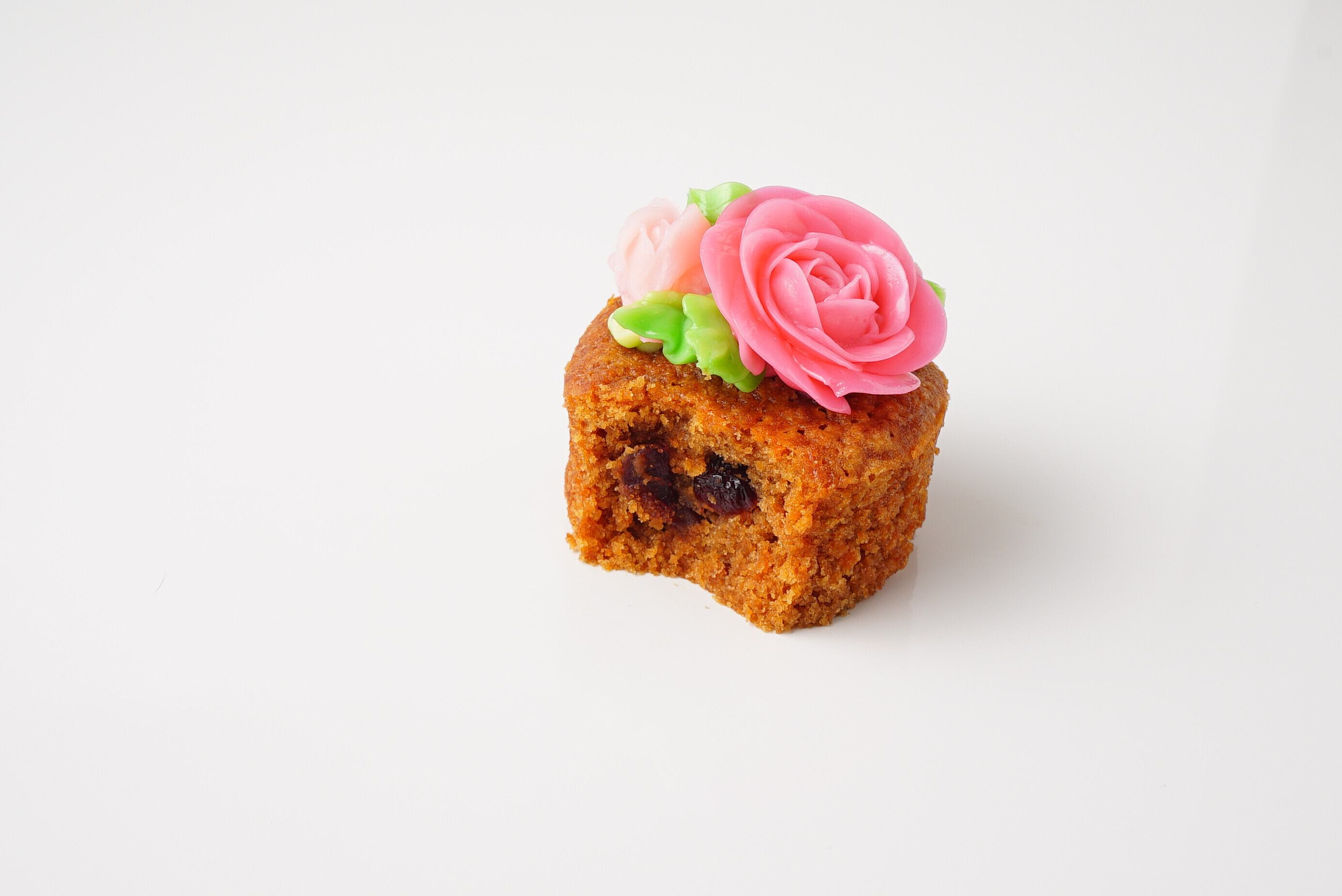 食べられるお花のカップケーキ 4個セット Flower Picnic Cafe Hakodate