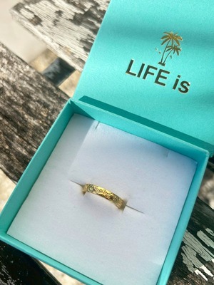 LIFE is sun flowerリバーシブルリング(ゴールド、グリーンゴールド、ピンクゴールド) ¥10,000+tax(¥11,000)