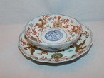 伊万里色絵鳳凰なます皿&七寸皿　Imari celadon porcelain one bowl and one plate