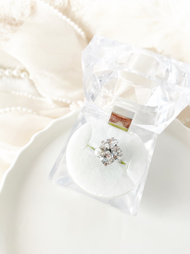 crystal bijou ring