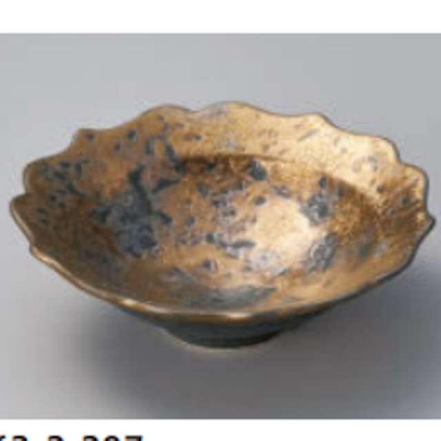 金ﾀﾀｷ桔梗小鉢[1080] 63-2-207小鉢・組小鉢