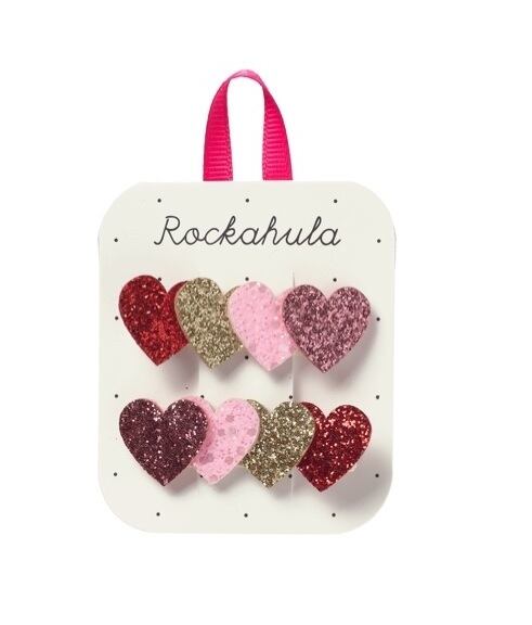 H2535P:Sweetheart Sparkle Bar Clips-PINK