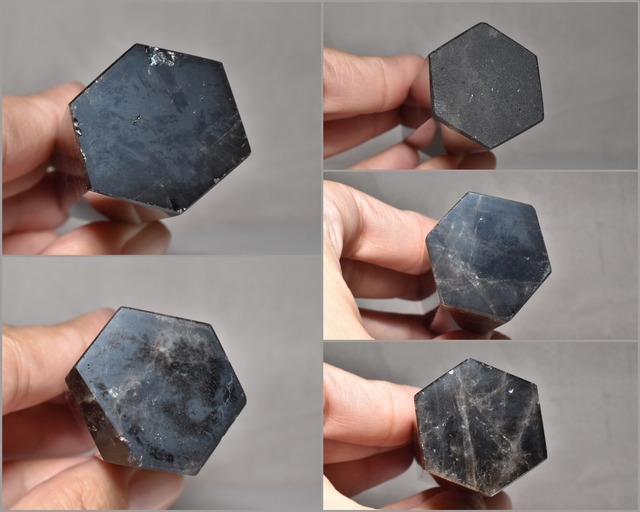 モリオン（黒水晶） 六角柱 ポイント １個売り  インテリア チベット産　MRN01