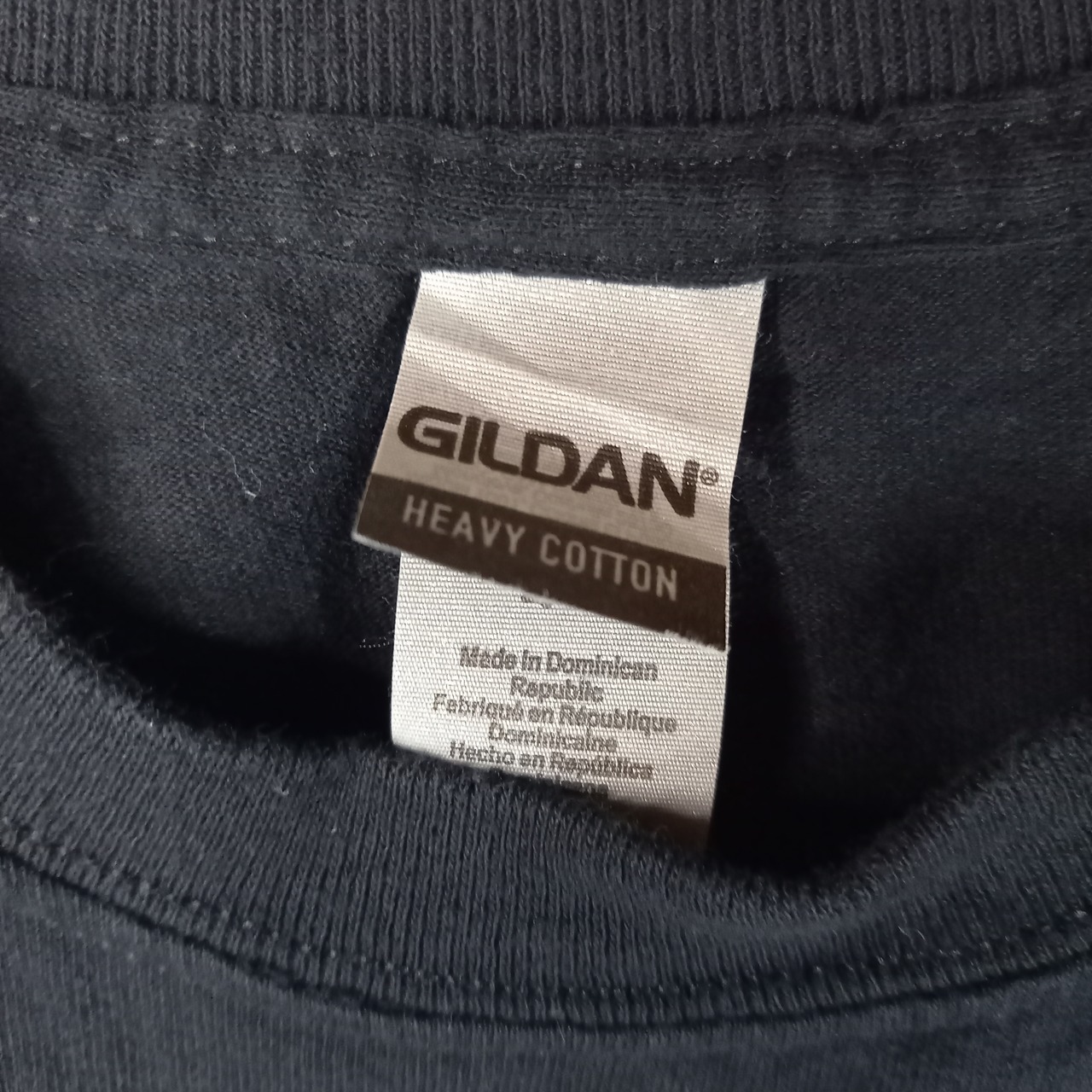 ギルダン　ドミニカ製　半袖　プリントTシャツ　ブラック　メンズ　M
