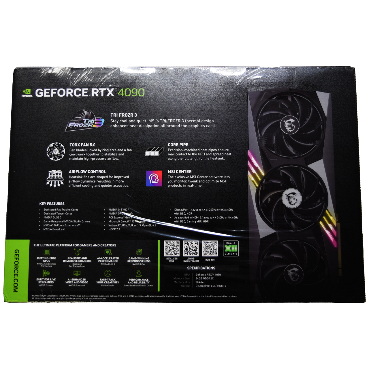 新品:1ヶ月からレンタル可】MSI GeForce RTX 4090 GAMING X 新品:1ヶ月からレンタル可】MSI GeForce RTX 4090 GAMING X
