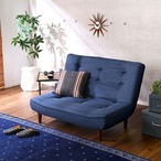 2人掛ハイバックソファ 布地 ローソファにもポケットコイル使用3段階リクライニング 日本製