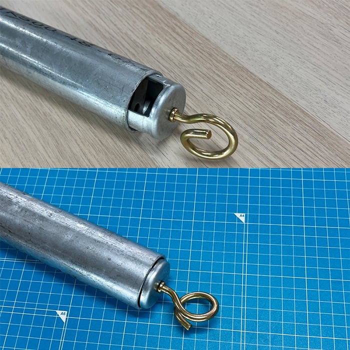 とんび付単管キャップ ロープやワイヤーを通す 120個入り クラゲ